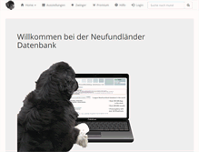 Tablet Screenshot of newfoundlanddog-database.net